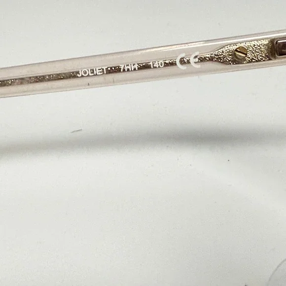 Kate Spade Joliet 7HH Eyeglasses Frames Grey Pink Ombre Glitter Square 49-17-140 - Picture 5 of 7